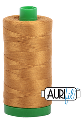 Aurifil Mako 40wt 2-ply Cotton 1000 m 1094 yd. spool - 2975 Brass